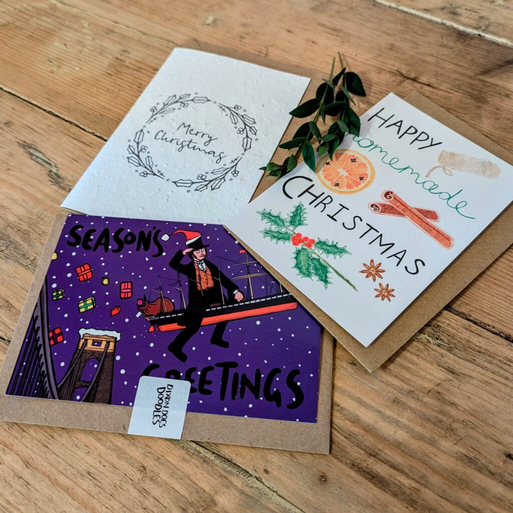 Christmas cards by local artists